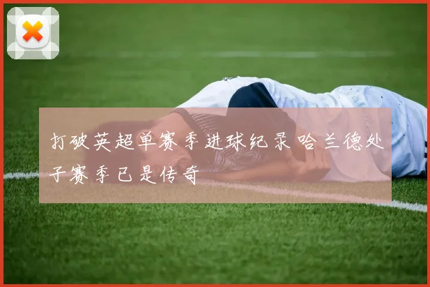 打破英超单赛季进球纪录 哈兰德处子赛季已是传奇